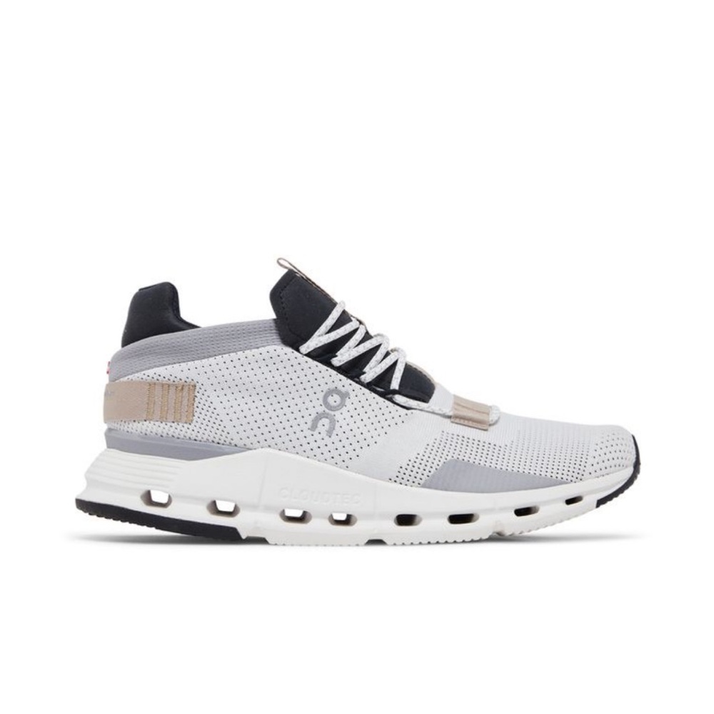Womens ON cloud nova white sand